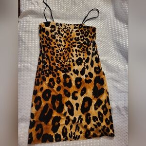 Cheetah Print Cocktail Dress